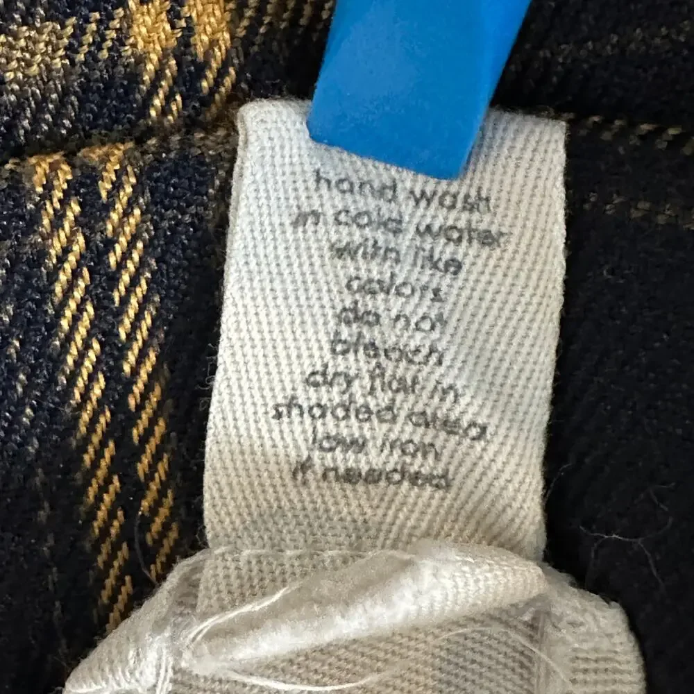 Full Tilt Plaid Pleated Mini Skirt XS Black Yellow Preppy Schoolgirl Academia - Picture 7 of 8